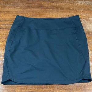 Columbia Black Mini Skirt Skort with built in shorts large stretch athletic